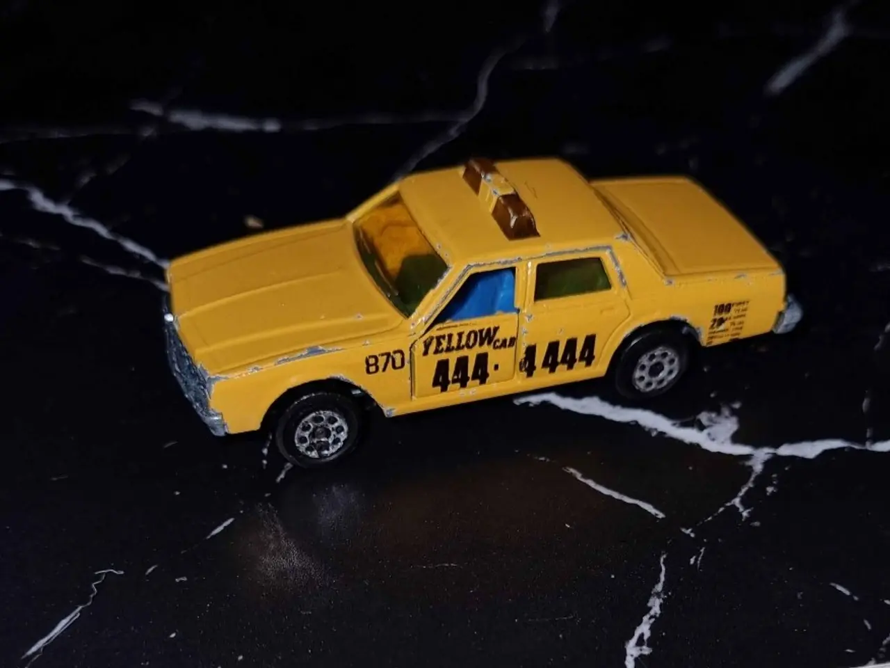Billede 2 - Vintage Majorette Chevrolet Impala gul Taxa