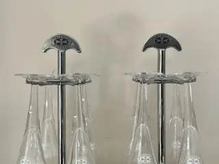 Ålborg akvavit snapseglas holder inkl glas 