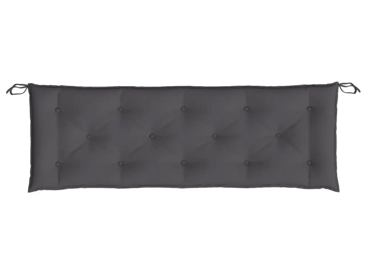 Billede 3 - Hynde til havebænk 150x50x7 cm oxfordstof antracitgrå