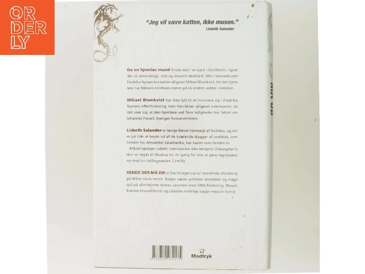 Billede 3 - Hende der må dø af David Lagercrantz (Bog)