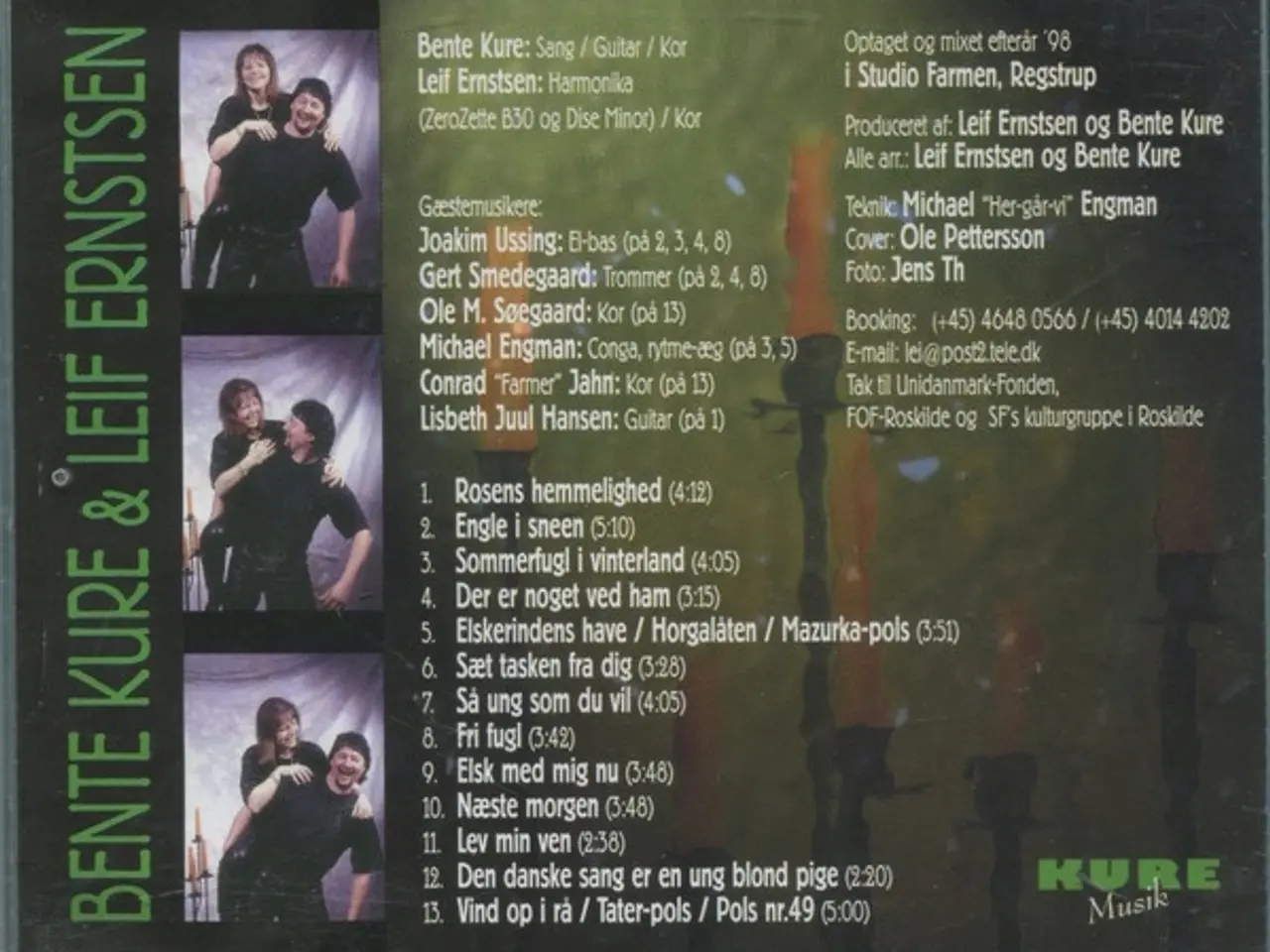 Billede 2 - Bente Kure & Leif… – Mod Den Næste Morgen – CD