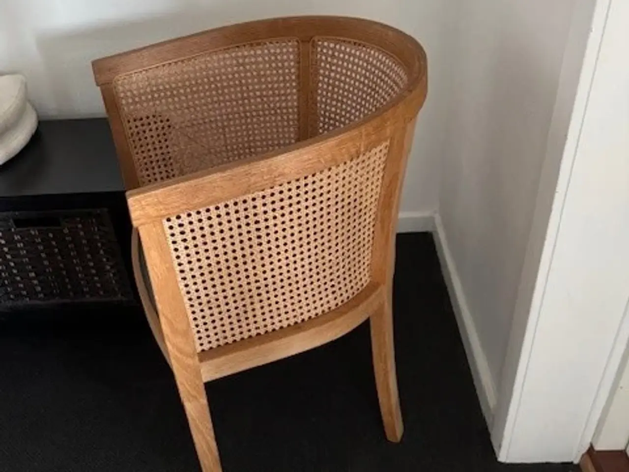 Billede 2 - Fletstol med lædersæde og bøge træ sælges