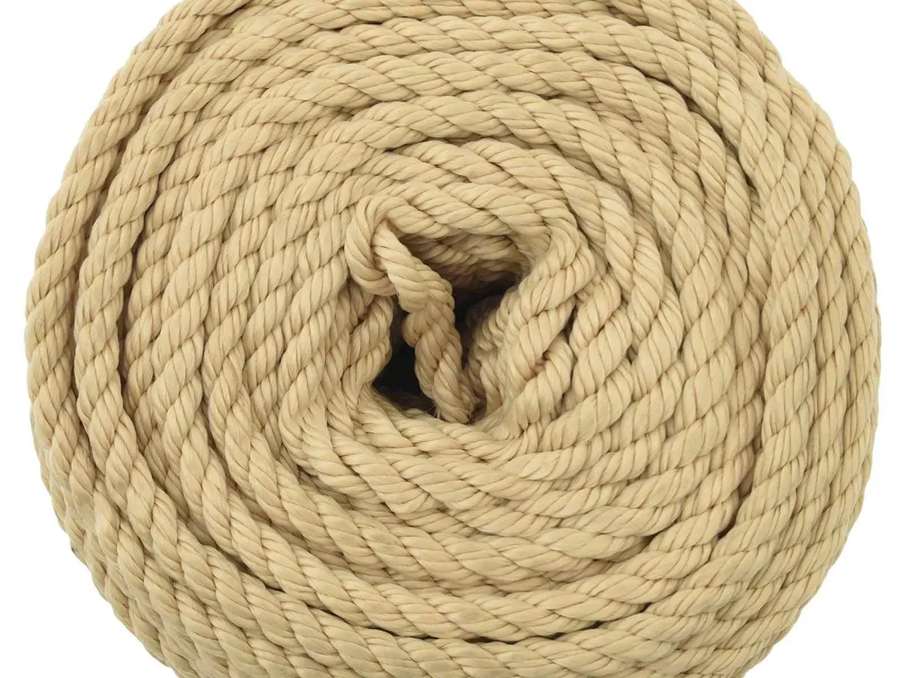 Billede 2 - PP-reb 8 mm 50 m - naturfarvet