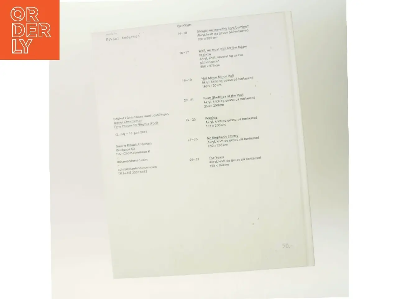 Billede 3 - Time Passes for Virginia Woolf af Jesper Christiansen (Bog)