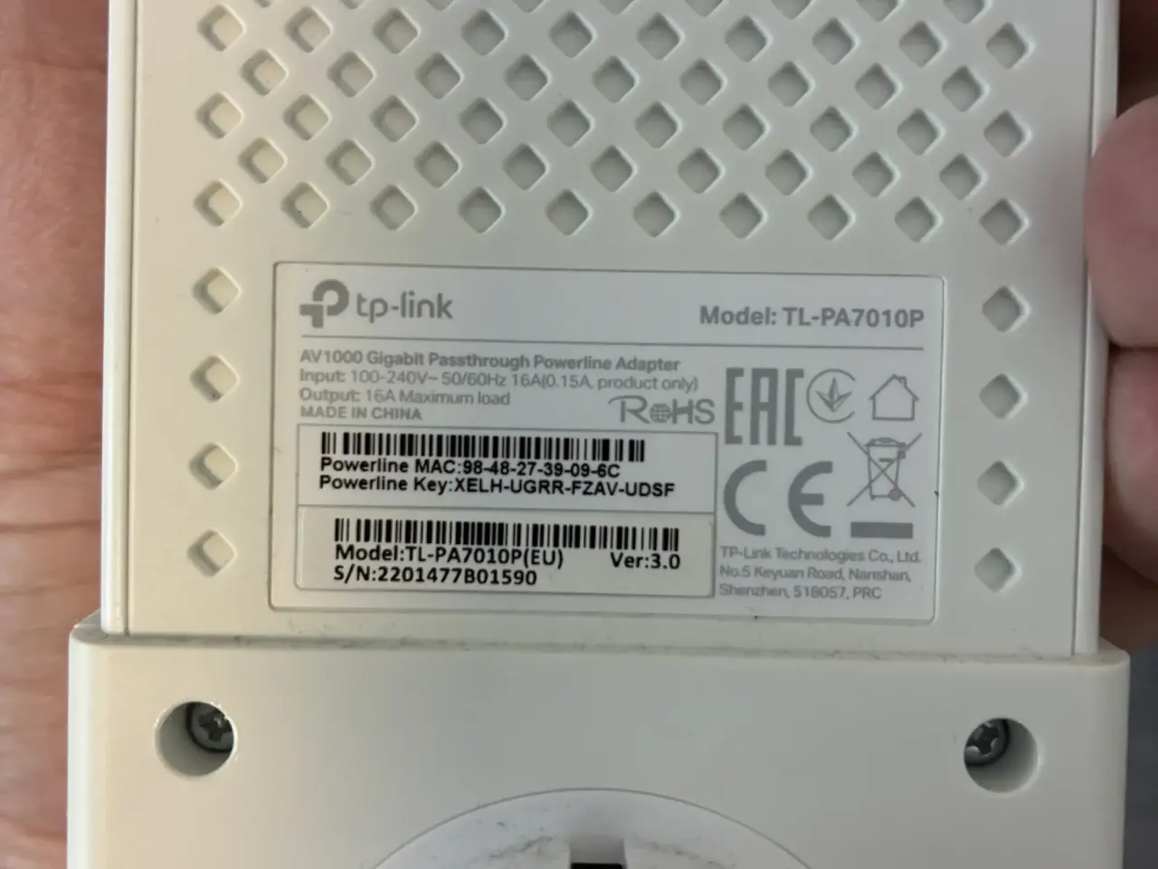 Billede 3 - Tp-Link AV1000 Powerline Adapter