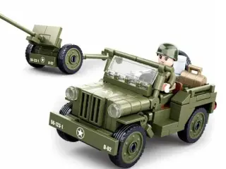 USA WW2 jeep med tilbehør