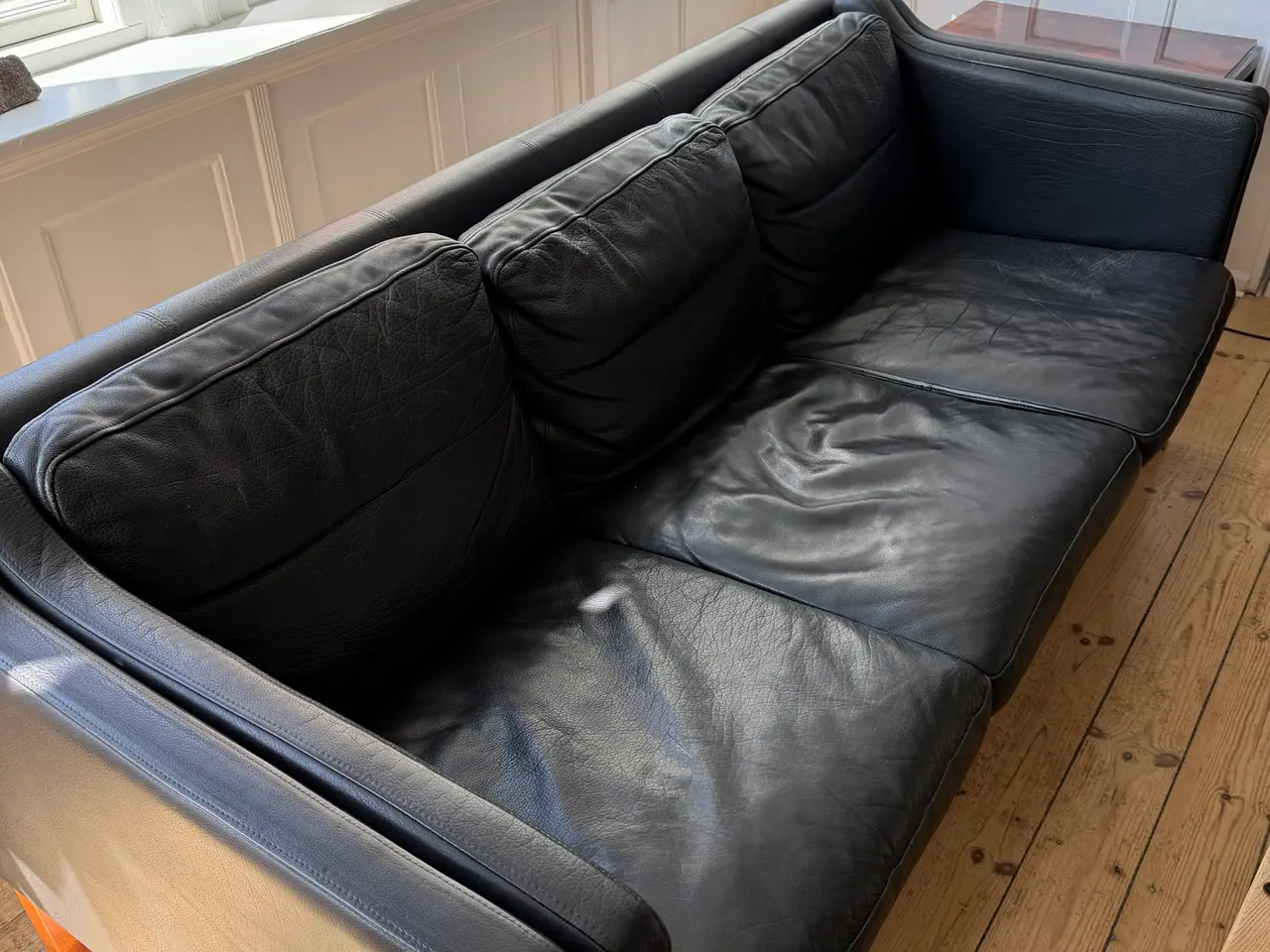 Billede 2 - 2- og 3-personers lædersofa
