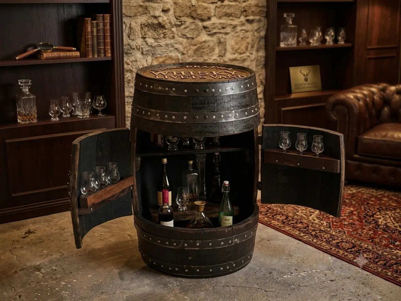 Billede 1 - Exklusivt Barskab – Original Skotsk Whiskytønde