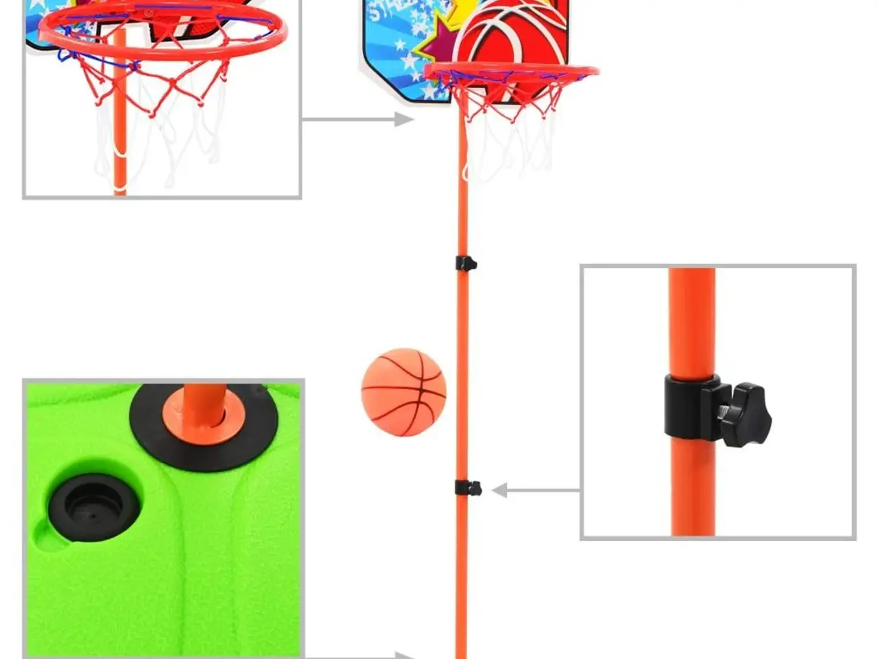 Billede 1 - Basketballsæt til børn - 90-115 cm