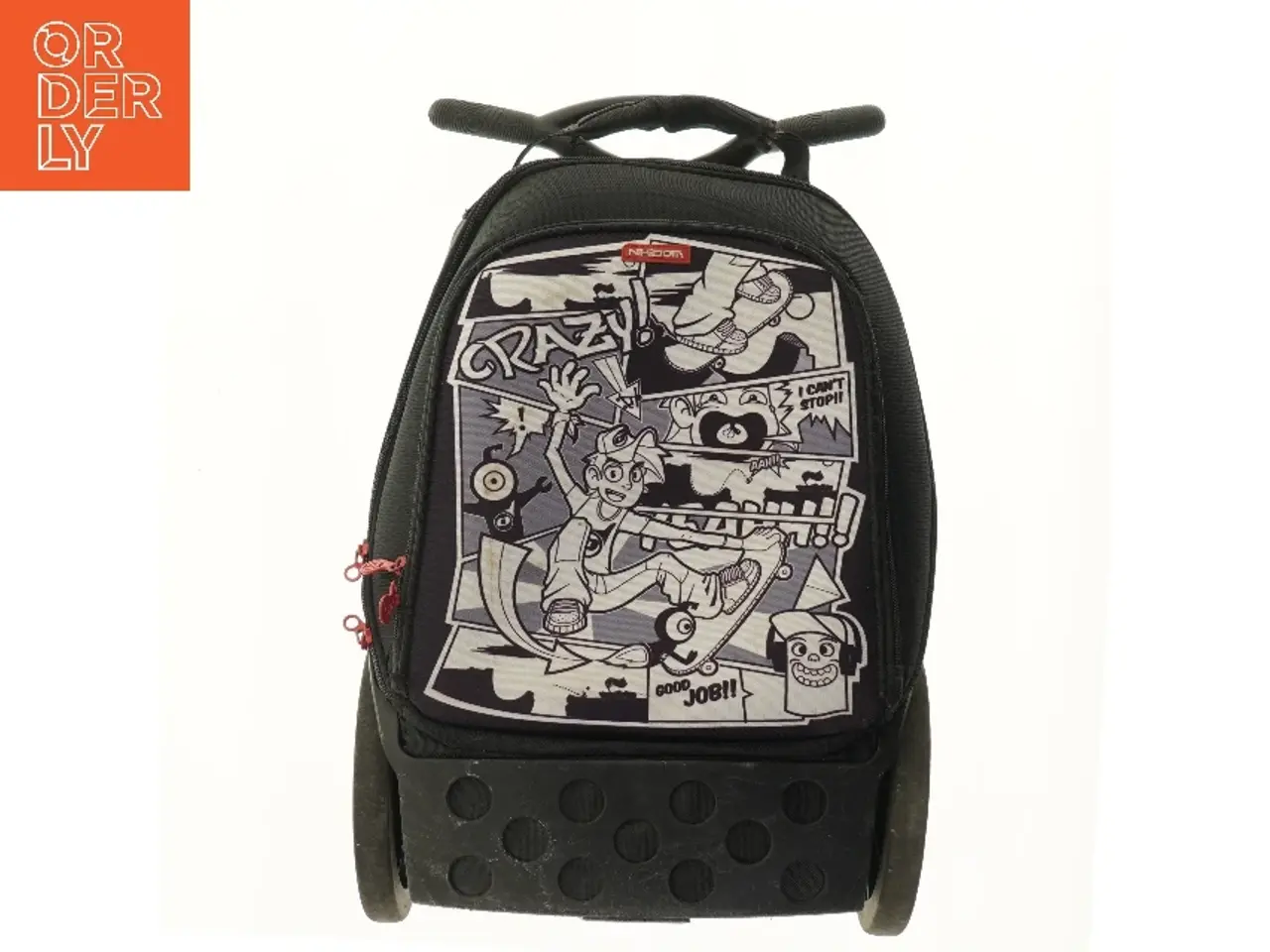 Billede 1 - Trolley-rygsæk med skateboardmotiv (str. 49x33 cm)