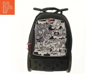 Trolley-rygsæk med skateboardmotiv (str. 49x33 cm)