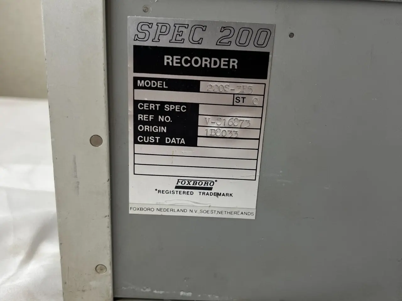 Billede 8 - Foxboro SPEC 200 Recorder 220S-3F5 Chart Recorder