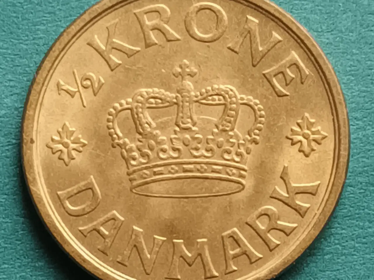 Billede 2 - ½ Kr 1924 i flot kvalitet.