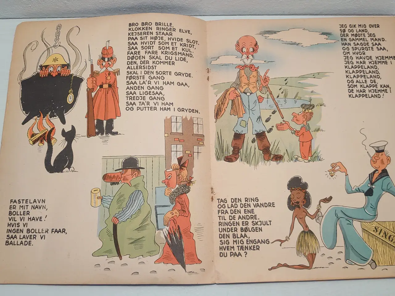 Billede 5 - "AHH vi leger saa godt" ill.Leo Fredsbjerg.Ca.1950