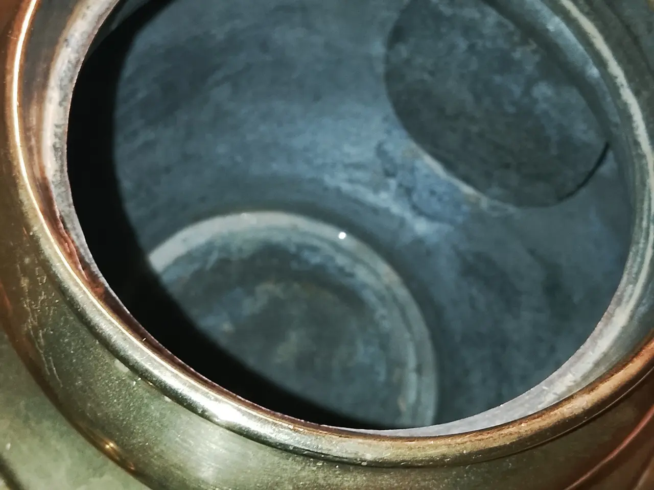 Billede 6 - Samovar i messing med spritbeholder og stor kande
