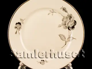 Sort Rose Tallerken Flad 24½ cm.