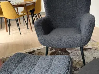 Flot ny bamse plys lænestol