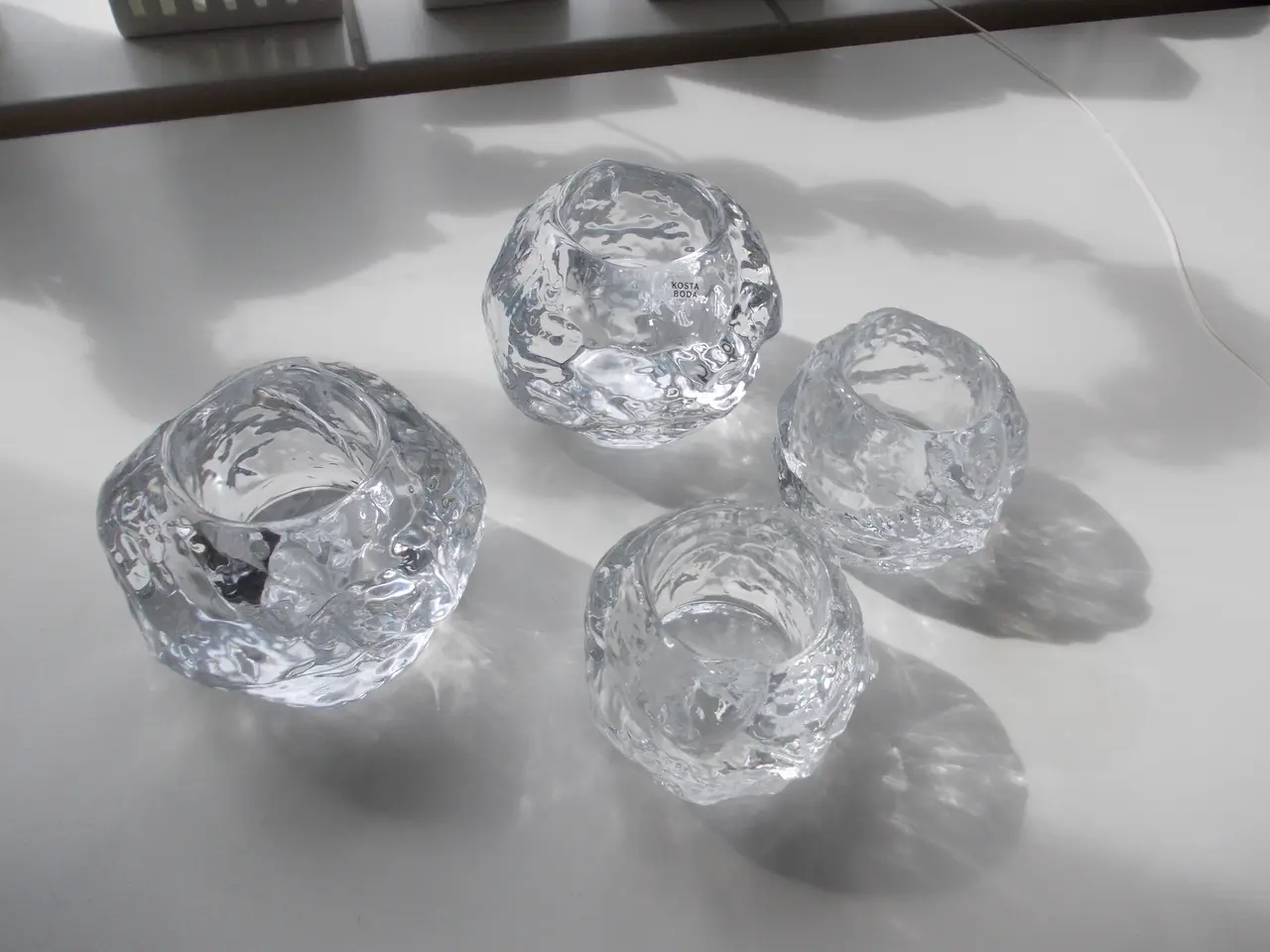 Billede 1 - Snowball fyrfadsstager fra Kosta Boda