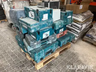 Diverse værktøjskasser Makita, Bosch, festool, Carat, Fine 25 styk