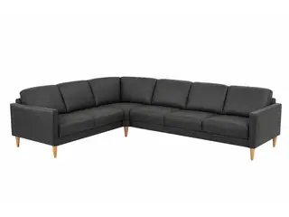 Hjort Knudsen Hvidovre læder Hjørnesofa