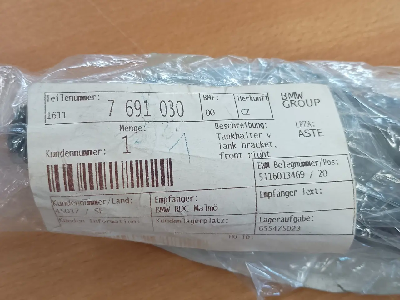 Billede 2 - Tankbeslag BMW K1200GT K1300GT