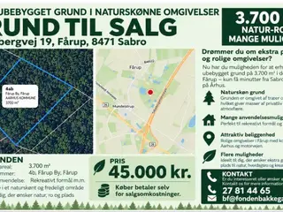 Naturgrund sælges ( der må ikke bygges )