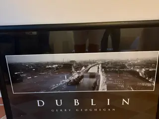 Dublin billede i glasramme