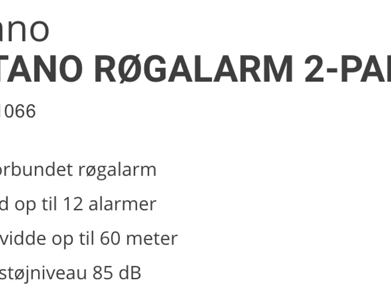 Billede 2 - Sartano Røgalarmer LM-101 LB