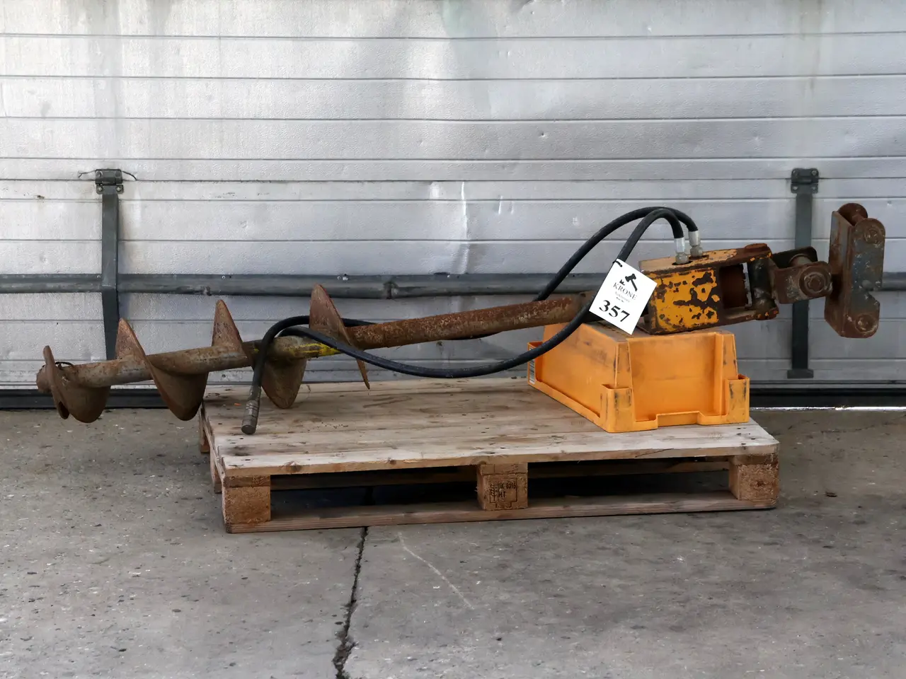 Billede 1 - Hydraulisk pælebor til minigraver, ø ca 250mm