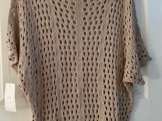 Lysebrun strik bluse
