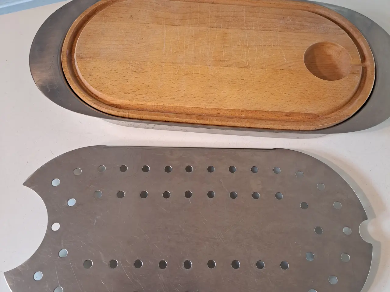 Billede 3 - Stelton fiskefad m skærebræt