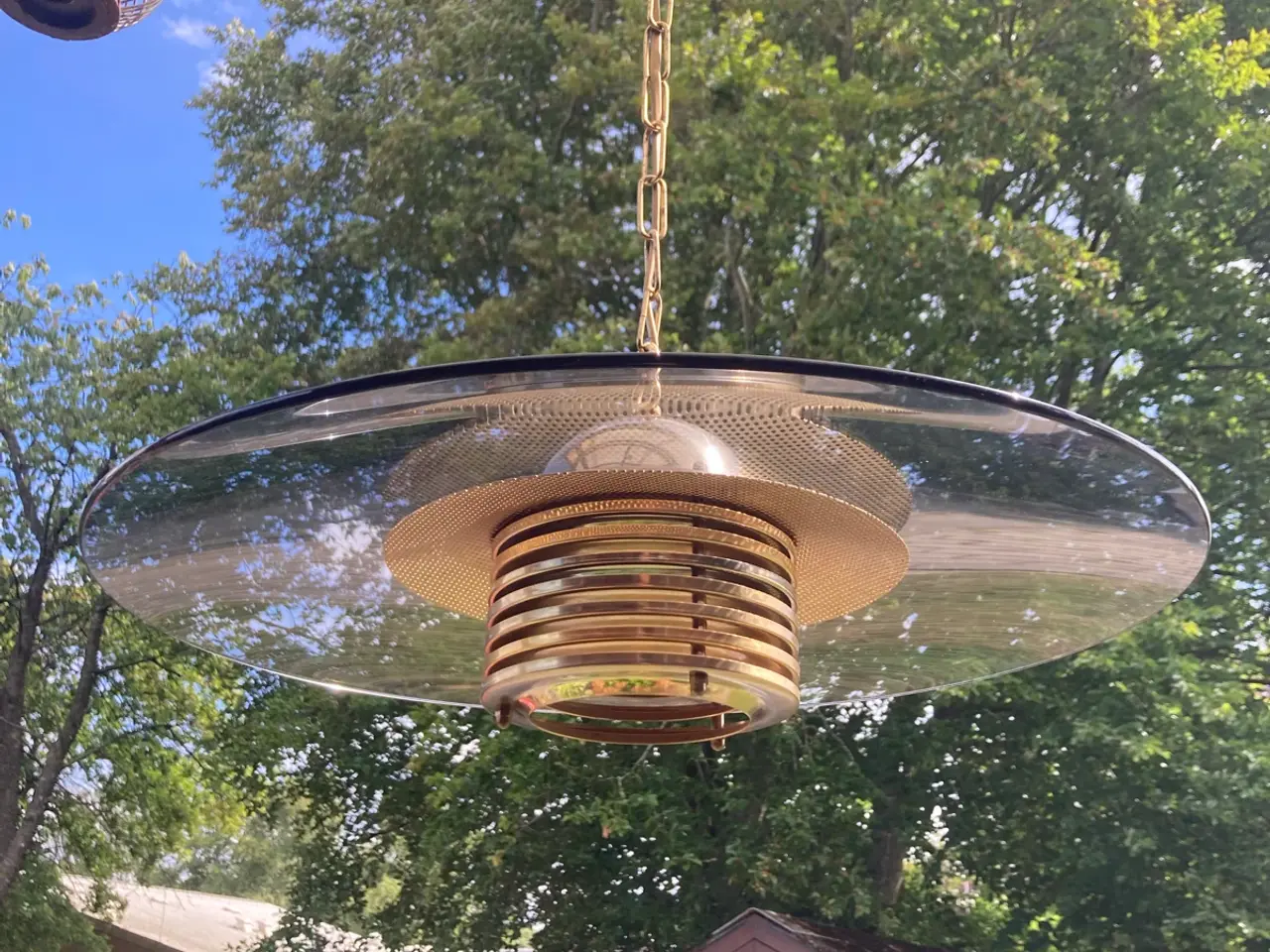 Billede 2 - Loftslampe i messing look