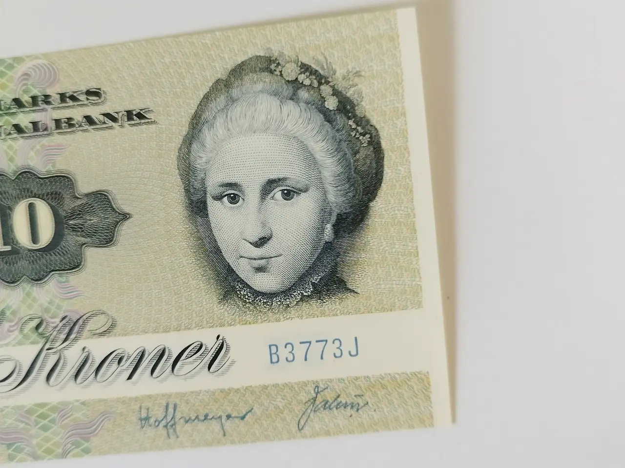 Billede 5 - 10 Kroner fra 1977. Bankfrisk
