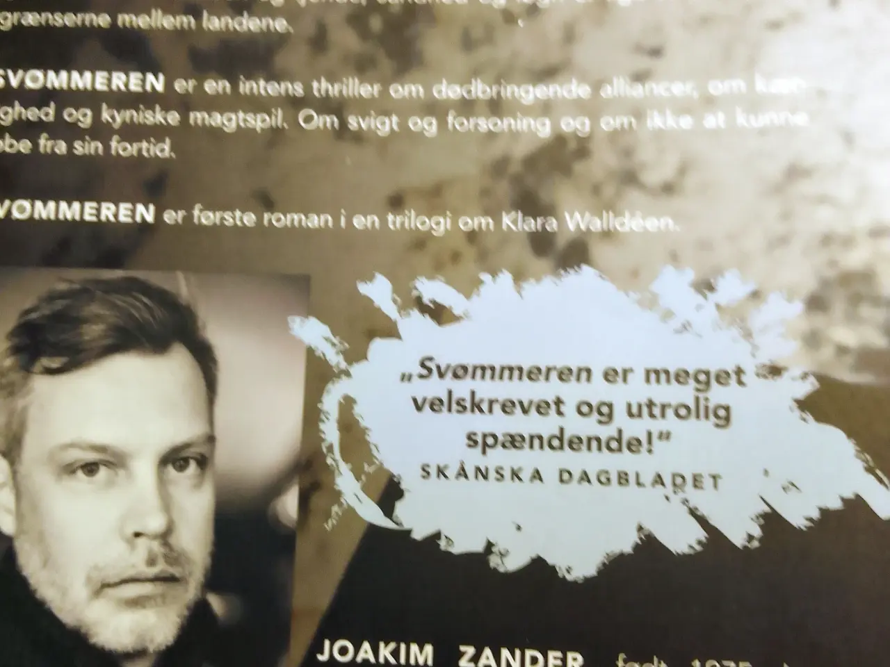 Billede 2 - Joakim Zander: Svømmeren.