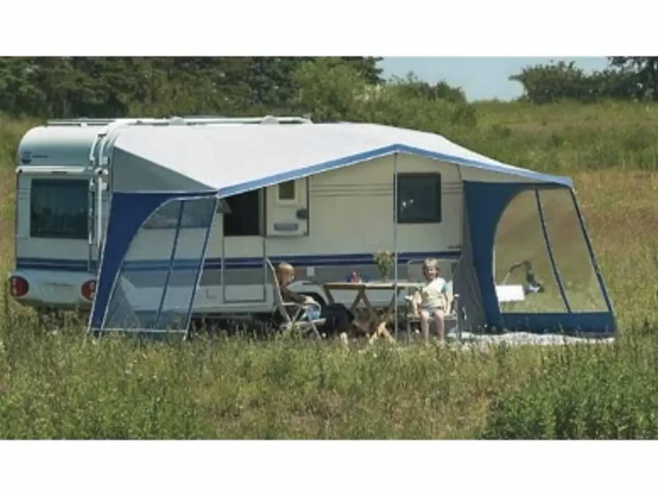 Billede 1 - Isabella Sun Blue solsejl m/sider. A-mål 950