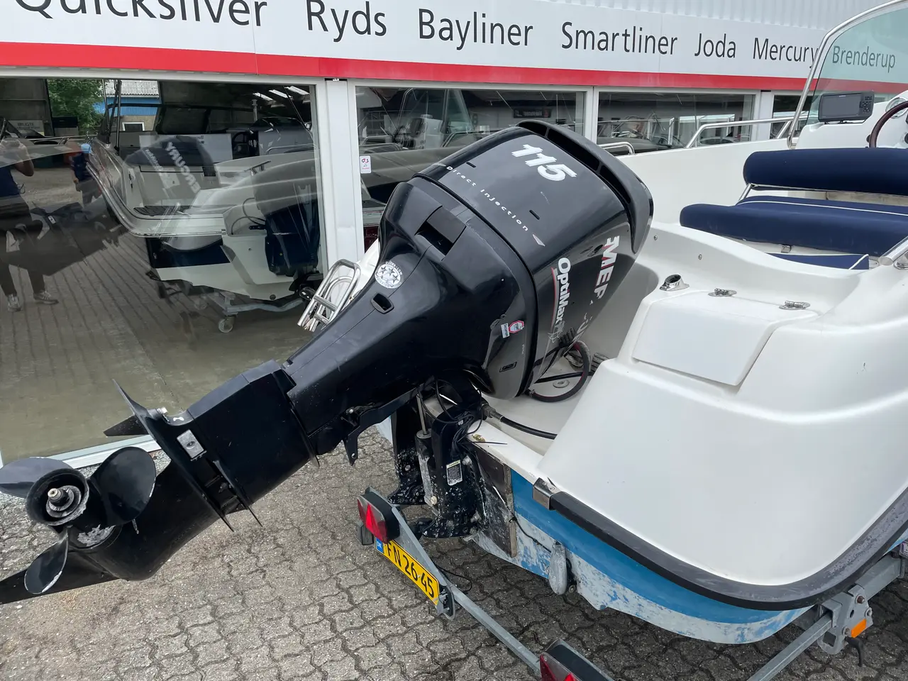 Billede 3 - X enes Explorer 570 med Mercury 115 HK Optimax og Tysse Bådtrailer