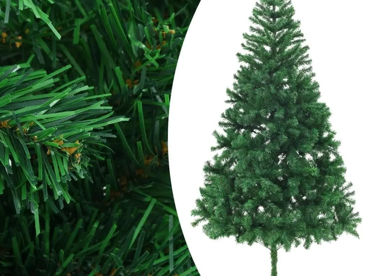 Billede 3 - Kunstigt juletræ med juletræsfod 210 cm 910 grene