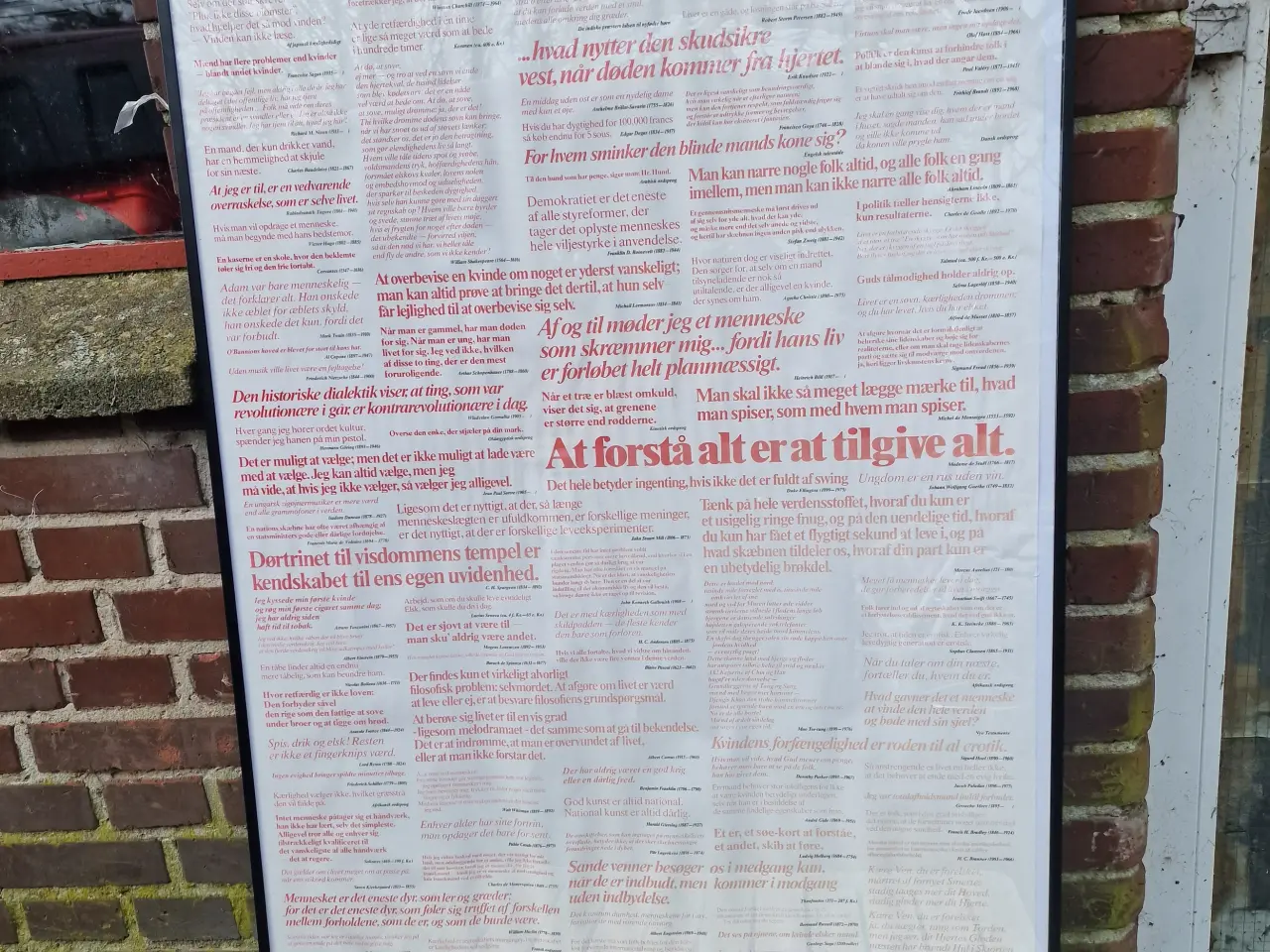Billede 1 - Plakat med berømte citater