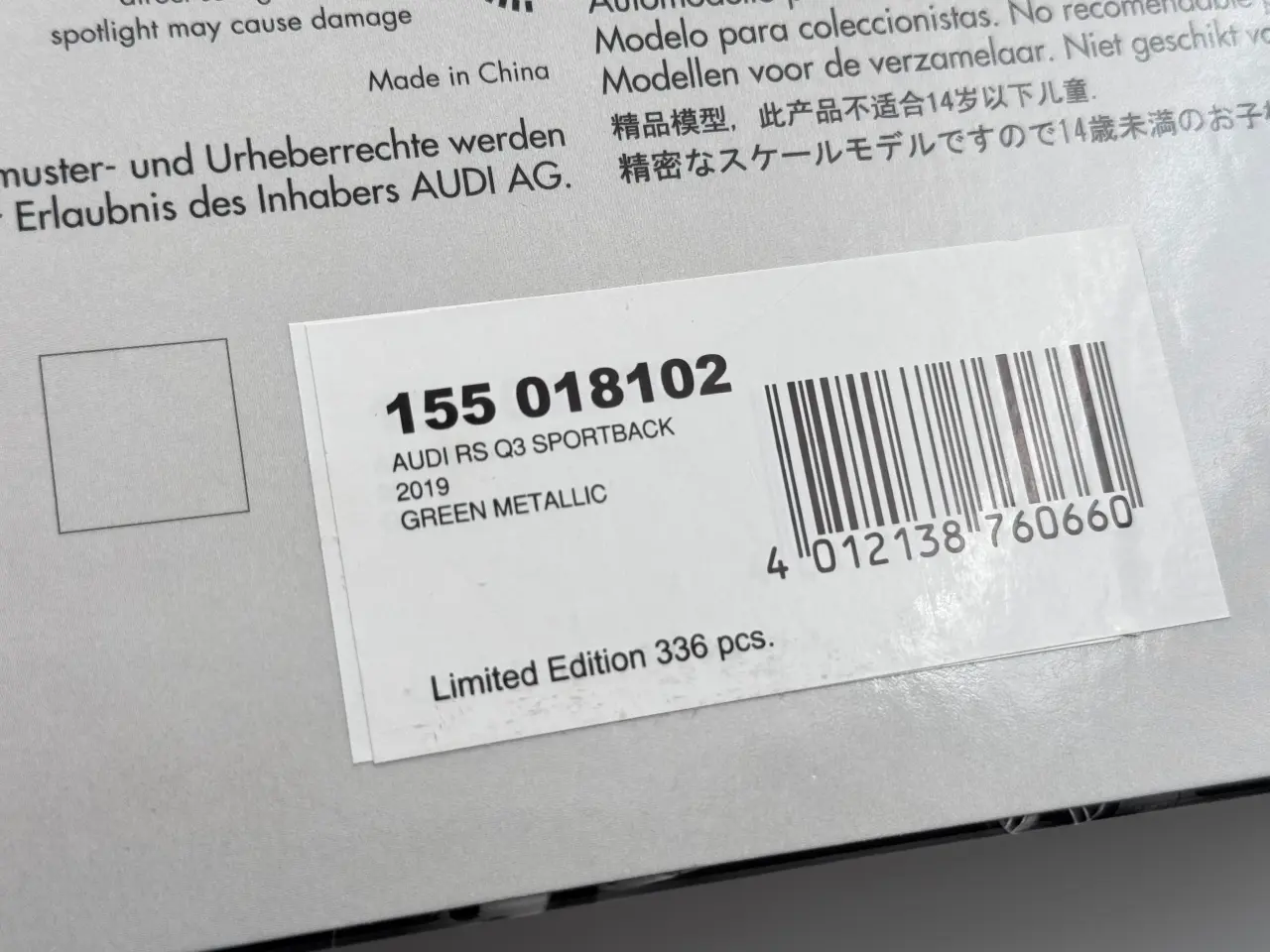 Billede 9 - 2019 Audi RSQ3 Sportback - Limited Edition - 1:18