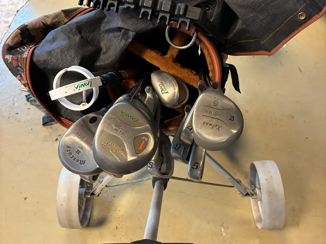 Billede 2 - Golf sæt med med vogn