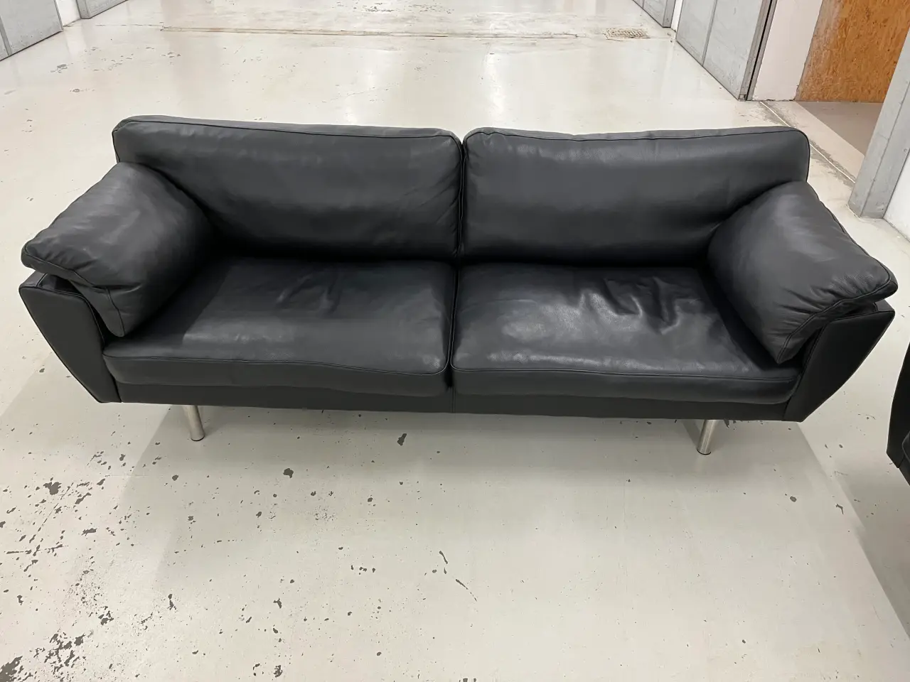 Billede 6 - Ilva Palermo sofagruppe 2x3 Pers.i sort okselæder.