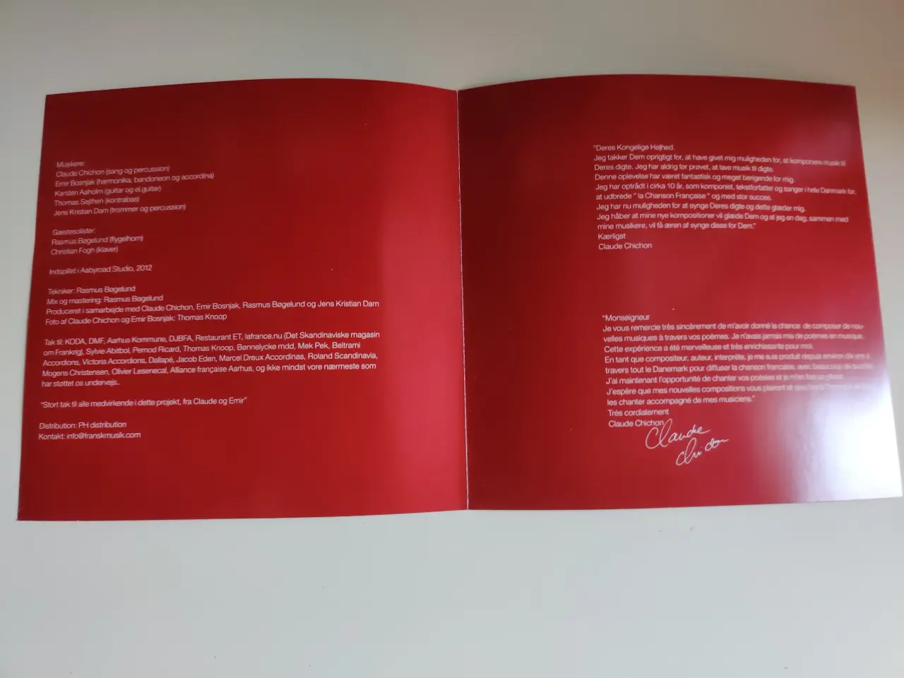 Billede 4 - Prins Henrik's franske digte Lasirene. CD