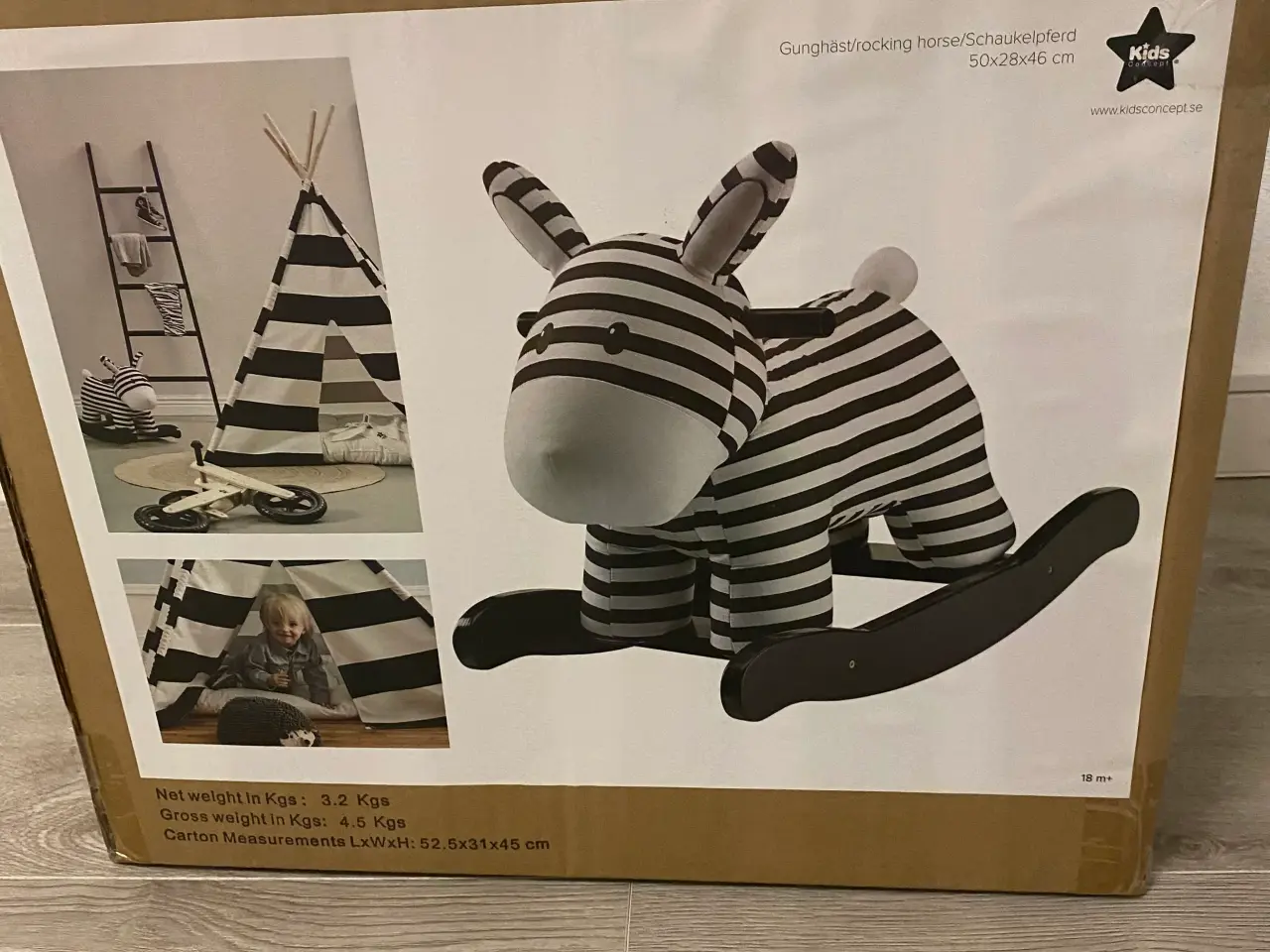 Billede 2 - Gyngehest baby zebra