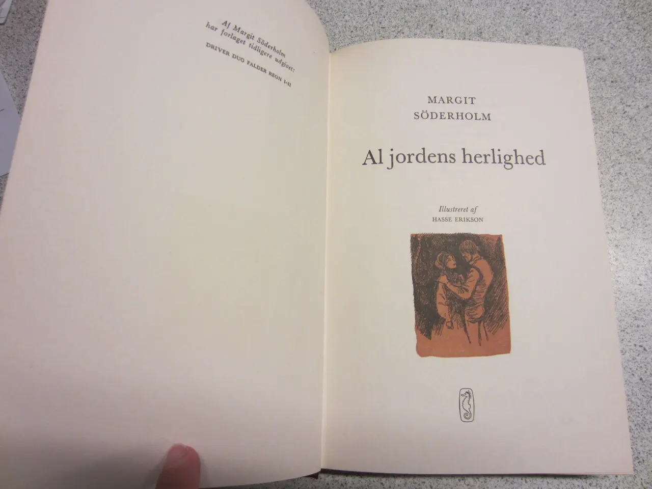 Billede 1 - Bog - Al Jordens Herlighed af Margit Söderholm