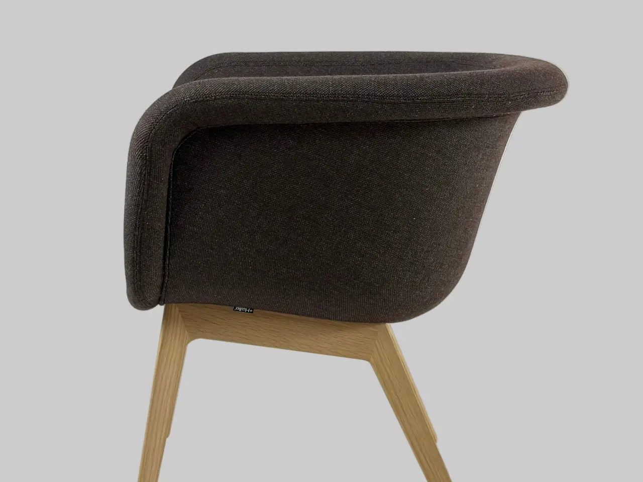 Billede 4 - +HALLE Chester Loungestol – Brun/Eg Stel