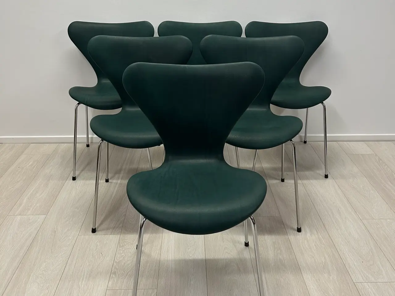 Billede 1 - Arne Jacobsen Syverstole Pure anilin Grøn