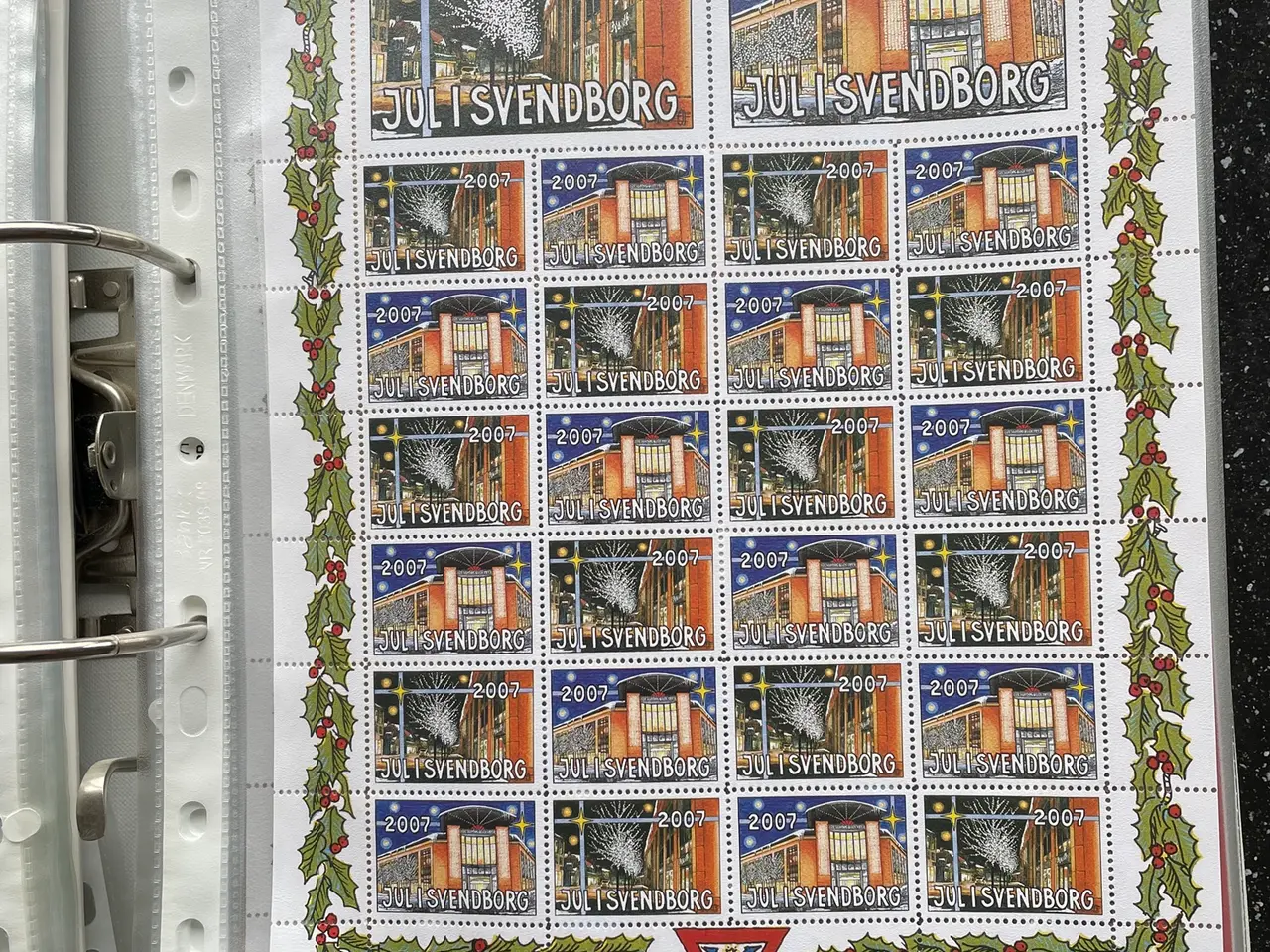 Billede 1 - Julemærker i helark