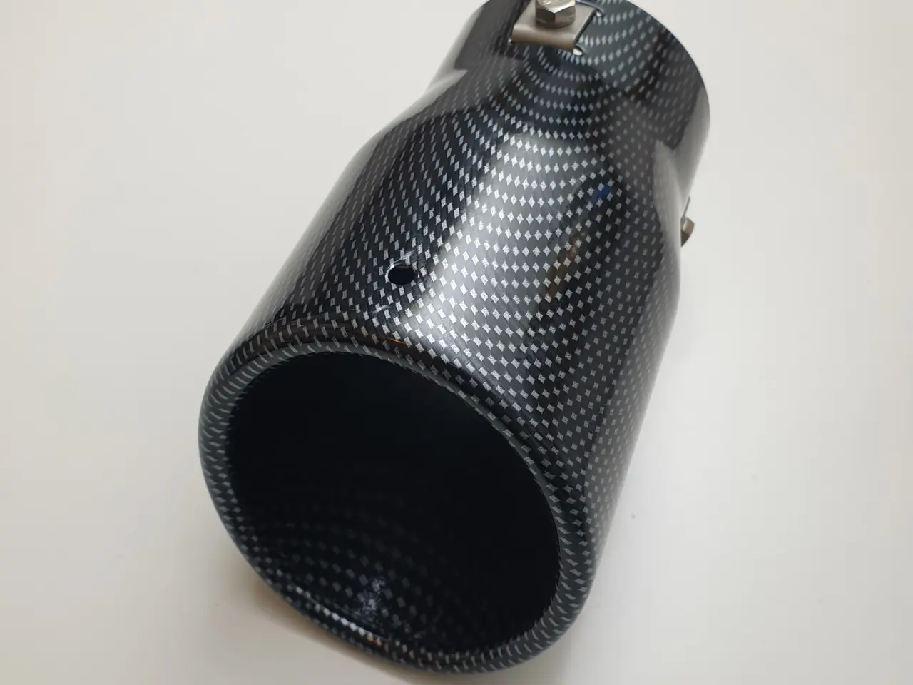 Billede 7 - NY! 90mm Carbon / Sort Rørendestykke