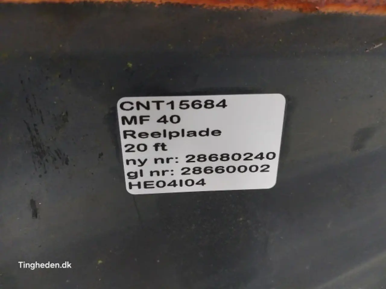Billede 15 - Massey Ferguson 40 Reelplade 28660002
