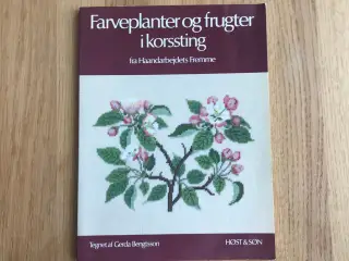 Farveplanter og frugter i korssting